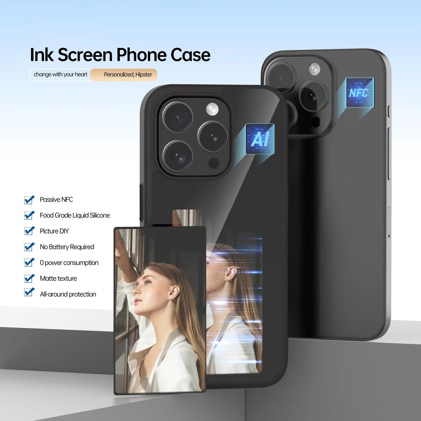 MTE© ARTCASE™ E-INK SCREEN PHONE CASE