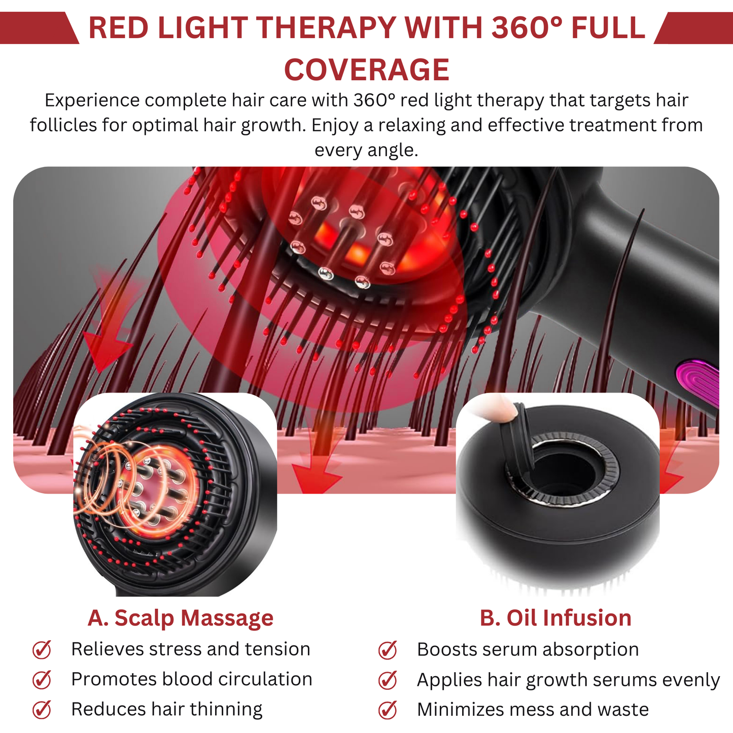 TheraHair™ Scalp Therapy Comb – Red Light, Massage & Serum Infuser (🎉FREE SHIPPING ONLY TODAY🚚)
