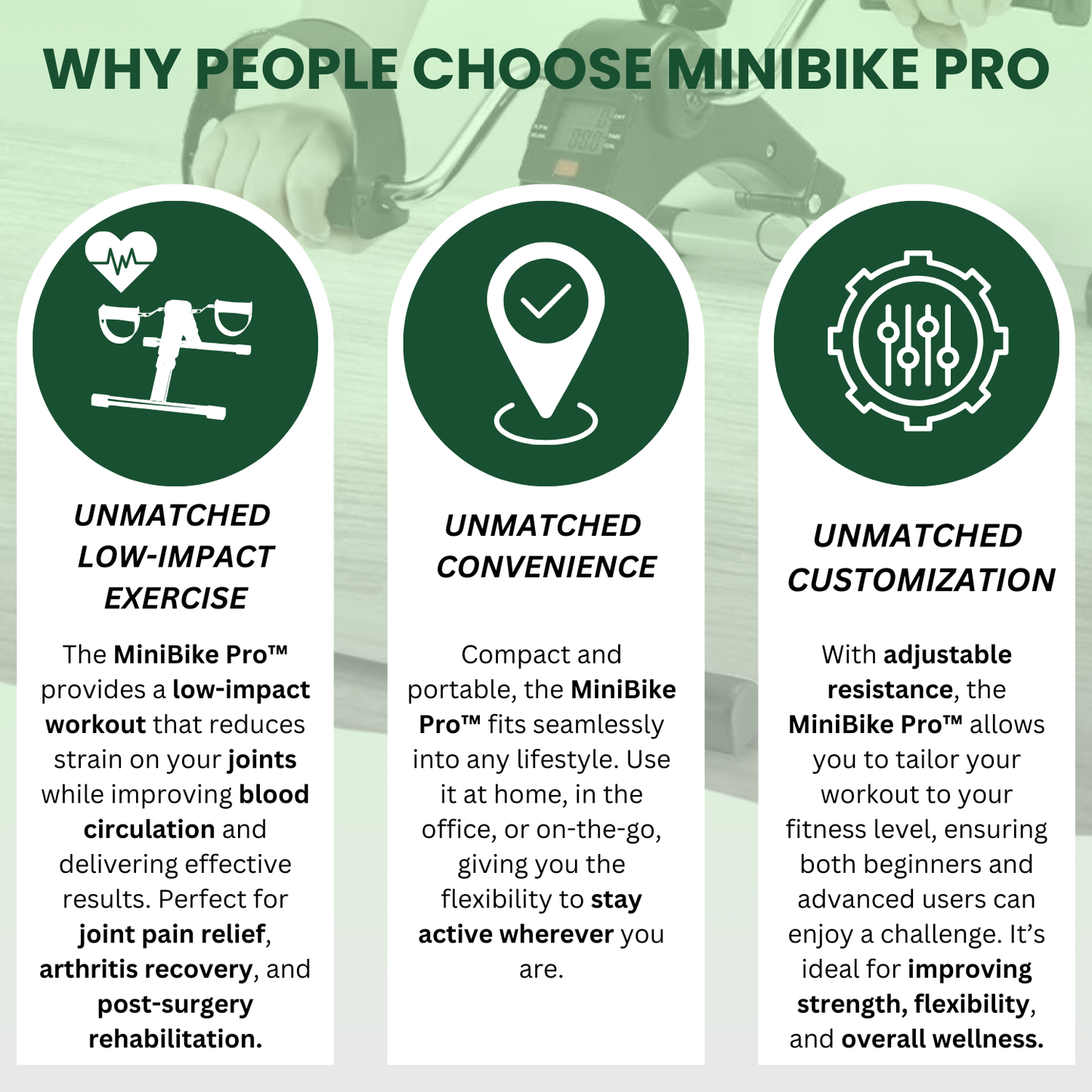 MiniBike Pro™ – Daily Cycling Exerciser for Older Adults