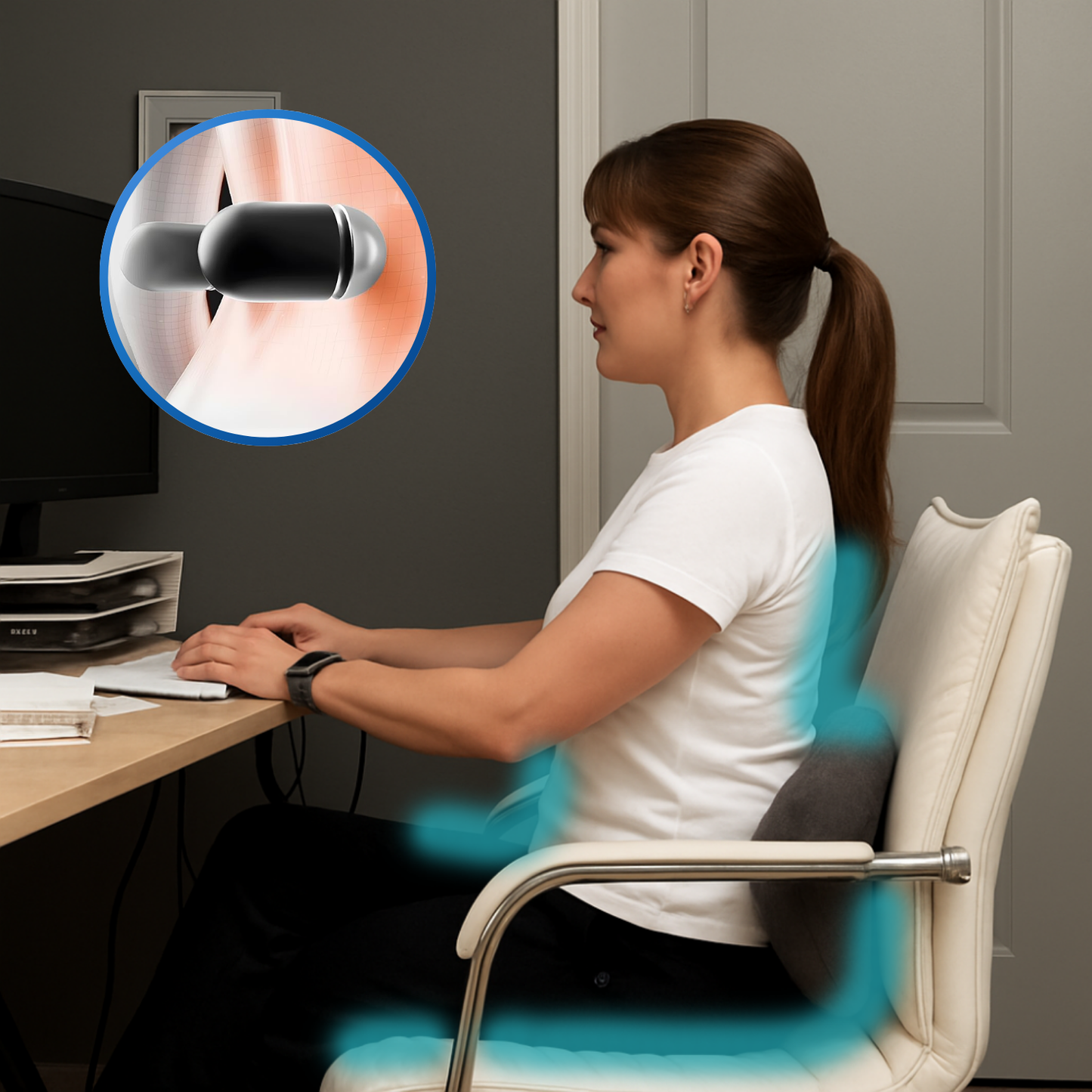 TheraSpine™ Triple Fusion Pillow for Back Pain Relief