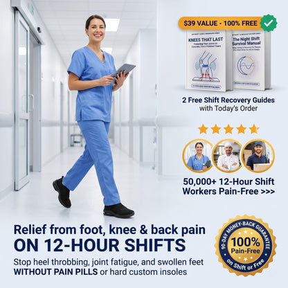 ShiftMate™ - 12-Hour Shift Shoes for All-Day Foot, Knee & Back Pain Relief