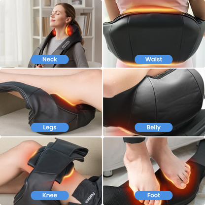 TheraKnead™ Dual-Action Shiatsu Massager for Neck & Back Pain Relief