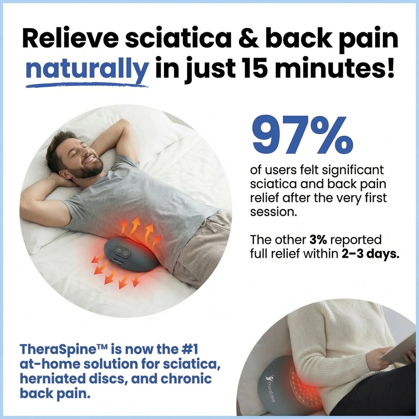 TheraSpine™ 3 in 1 Massager for Sciatica & Lower Back Relief