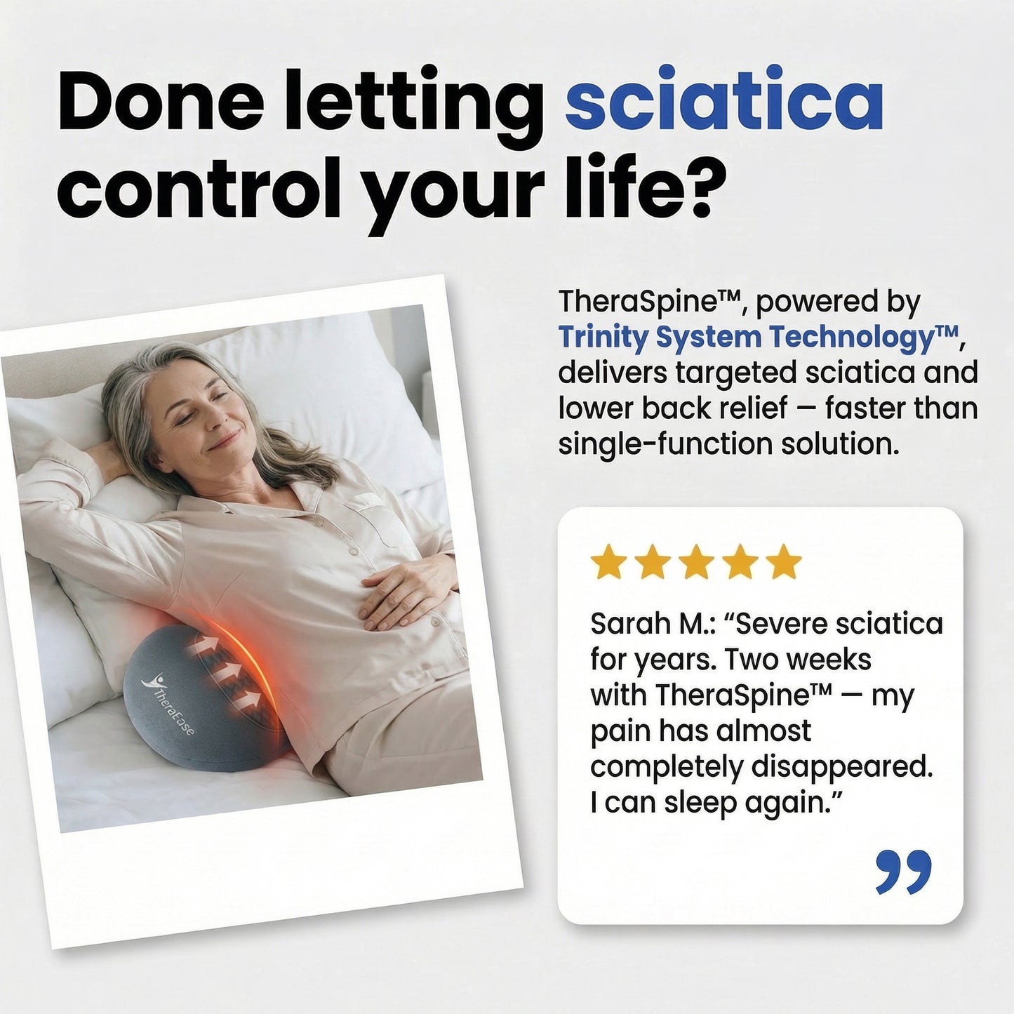 TheraSpine™ 3 in 1 Massager for Sciatica & Lower Back Relief