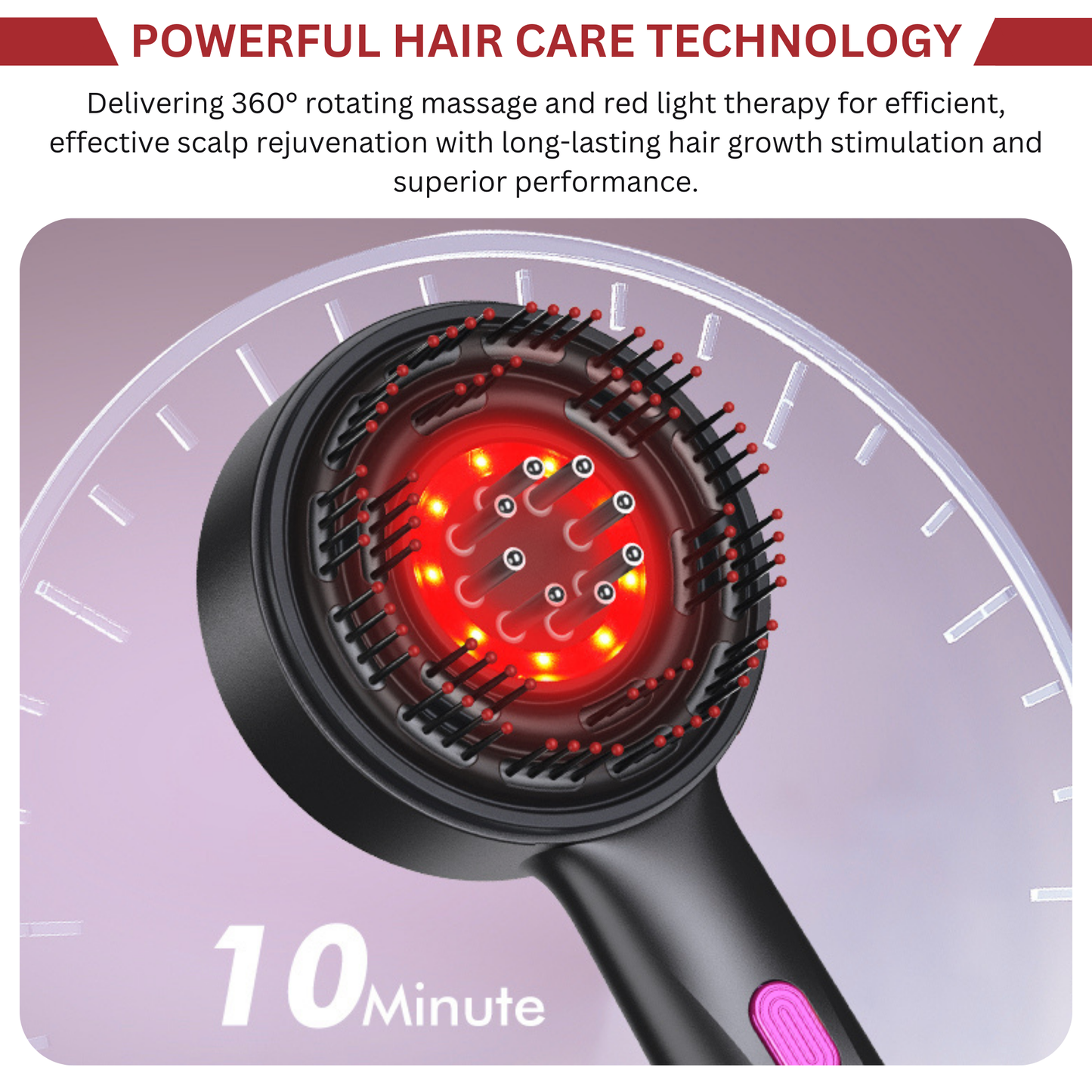 TheraHair™ 6-in-1 Scalp Therapy Comb – Red Light, Massage & Serum Infuser