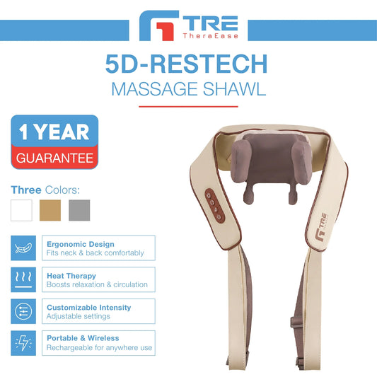 TRE 5D-RESTECH - Portable Heated Neck & Shoulder Massager