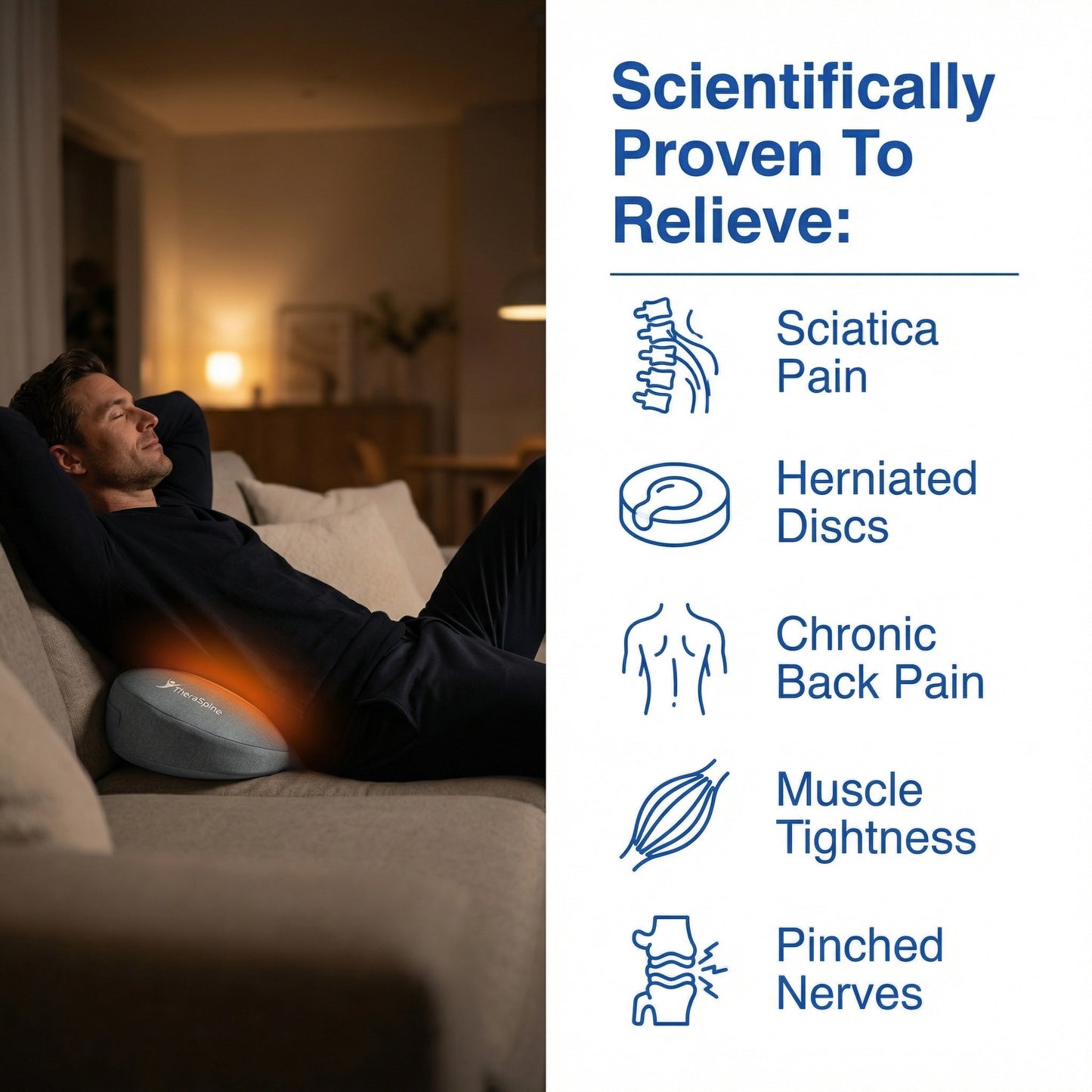 TheraSpine™ 3 in 1 Massager for Sciatica & Lower Back Relief