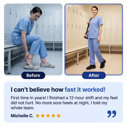 ShiftMate™ - 12-Hour Shift Shoes for All-Day Foot, Knee & Back Pain Relief