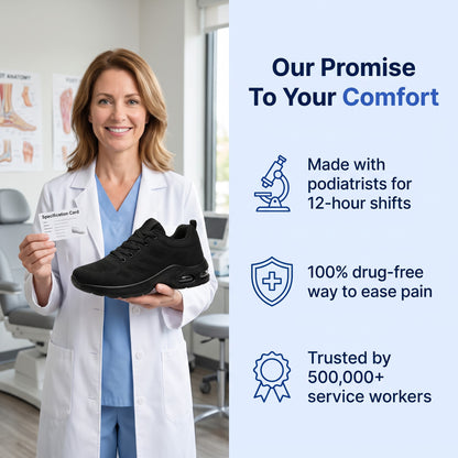 ShiftMate™ - 12-Hour Shift Shoes for All-Day Foot, Knee & Back Pain Relief